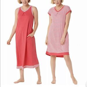 Carole Hochman Garden Maxi Dress Sleepshirt Set